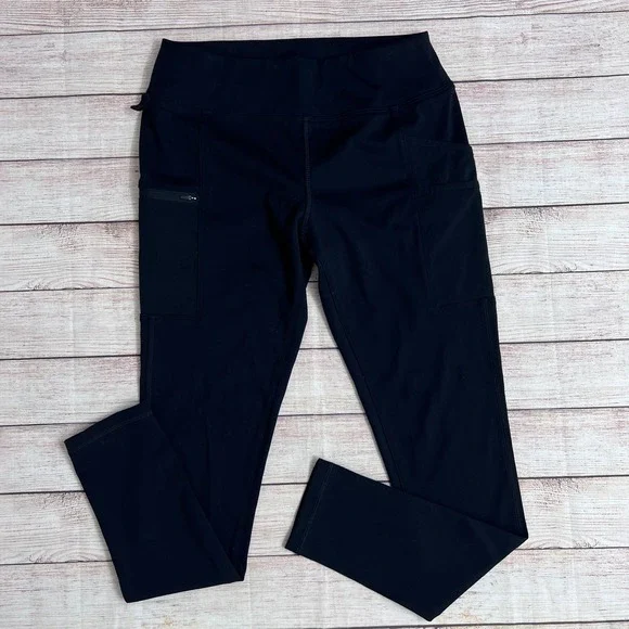 Carhartt Force Utility Leggings Women Size Small Fitted Black Cargo Pockets - Picture 1 of 12